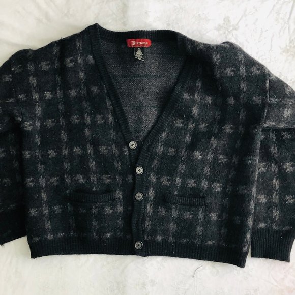 Cropped Boxy Cardigan Black XL Sweater Design - Picture 4 of 8